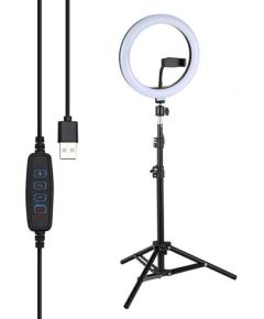 RoGer V7 Universāls Tripod Statnis priekš Selfie ar 3 toņu LED lampu 2.1m Telefonu Stabilizatori