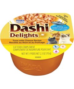 INABA CAT DASHI DELIGHTS TUNA WITH CHEESE 70g Kaķu konservi