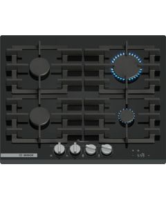 Bosch PRP6A6H40 hob Black Built-in 60 cm Gas 4 zone(s) Jaunumi Sadz. tehnika