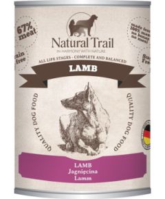 NATURAL TRAIL Dog with Lamb 800g Suņu barība