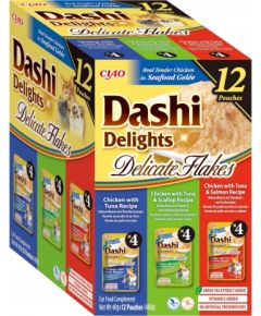 INABA CAT D.D. DELICATE FLAKES 12PTUNA 12x40g Kaķu konservi