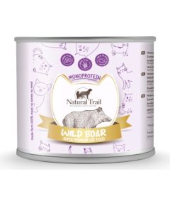 NATURAL TRAIL Cat Monoprotein with Wild Boar 185g Kaķu konservi