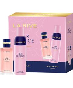 La Rive Her Choice Dárková sada EDP 100 ml a deospray 150 ml 100ml Dāvanu komplekti