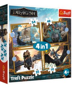 TREFL Комплект пазлов Как приручить дракона (4 in 1) Пазлы