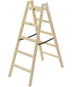 Hailo Kāpnes divpusējās H40 StandardLine / koka / 2x5 pakāpieni Kāpnes un sastatnes