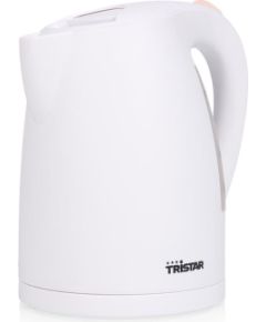 Tristar Kettle WK-1345 Electric 2200 W 1.7 L Plastic 360° rotational base White Чайники (электрические)