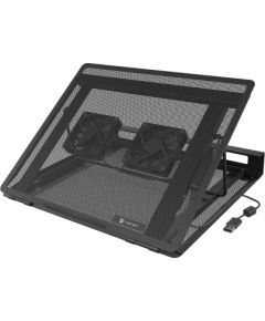 Natec Laptop Cooler Pad, 2 Fans Tern 2 Plus Black Jaunumi - Datori