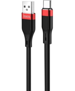 USB кабель HOCO U72 Type-C 1.2m силиконовый черный Дата USB-кабели