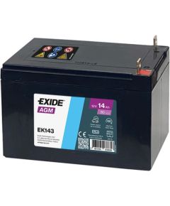 14Ah 80A akumululators EXIDE EK143 150x100x100+- Аккумуляторы