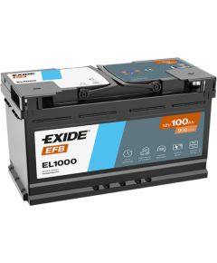 100Ah 900A akumulators EXIDE EL1000 353x175x190-+ Аккумуляторы