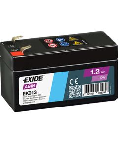 1.2Ah akumulators EXIDE EK013 97x43x58-+ Аккумуляторы