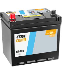 60Ah 480A akumulators EXIDE EB605 230x173x222+- Akumulatori