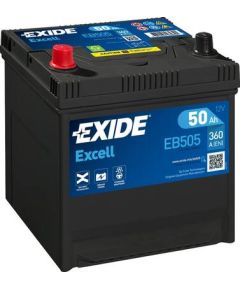 50Ah 360A akumulators EXIDE EB505 200x173x222+- Аккумуляторы