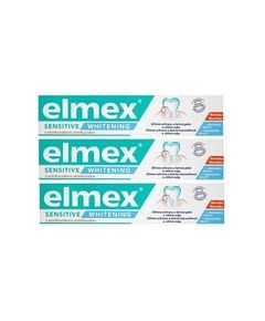 Elmex Sensitive Whitening (3 x 75 ml) - Whitening toothpaste for sensitive teeth Zobu pastas un mutes dobuma skalojamie līdzekļi