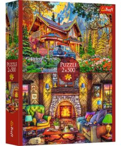TREFL Набор пазлов Горный Домик, 2x500 шт. Пазлы