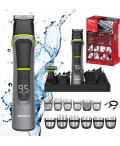 Trymer Webber Trymer Męski 14w1 Webber - Golarka + Broda + Włosy + Nos Wet&Dry Zestaw PRO Эпиляторы, триммеры для бикини, женские бритвы