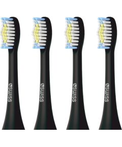 Końcówka 4Swiss Deep Clean Czarna 4 szt. Uzgaļi elektriskajām zobu birstēm