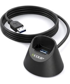 EDUP USB 2.0 Vads - pagarinātājs ar pamatni / 1m Data USB kabeļi
