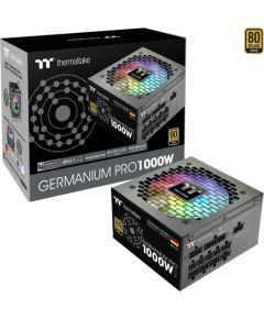 Thermaltake Germanium Pro RGB 1000W (black, 1x 12-pin high power GPU, 4x PCIe, cable management, 1000 watts) Блоки питания