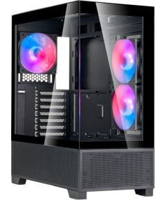 Silverstone Technology Lucid 05 (black, 270° panoramic glass design) Datoru korpusi