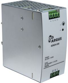 Inter-Tech Argus DIN rail power supply SDN24-240 24 volts, 240 watts Datoru barošanas bloki