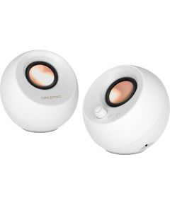 Creative Labs Pebble Pro (white, jack, USB-A/C, Bluetooth, digital amplifier, RGB lighting) Jaunumi - Audio-Video