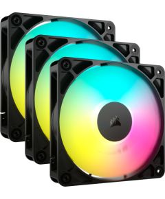 Corsair RS120 ARGB, case fan (black, 3-pack) Korpusu dzesēšana