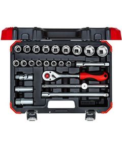 Gedore Red Socket set 1/2 ", 24 pieces (red / black, with Shift-gun, SW 10mm - 32mm) Новинки Для дома и сада 