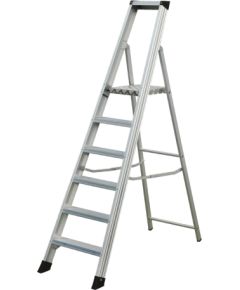 Kāpnes alumīnija profesionāla 10 pak. platf.augst 2.11/max4.1m Elkop Лестницы / подмости