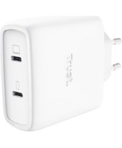 Lādētājs Trust Maxo 65W White USB-C + 2m USB-C Cable Зарядные устройства