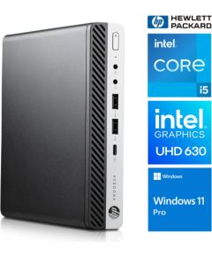 HP 600 G4 Mini i5-8400T 16GB 256SSD M.2 NVME WIN11Pro Atjaunoti personālie datori
