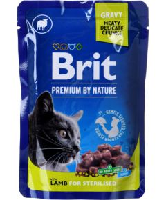 BRIT Premium By Nature Lamb for Sterilized 100g Консервы кошек