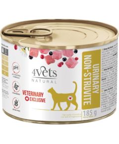 4VETS Natural Urinary No Struvit Cat - wet cat food - 185 g Barība