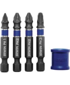Skrūvgriežu uzgaļu komplekts Irwin; PZ; PH; 5 gab. Piederumi urbjiem