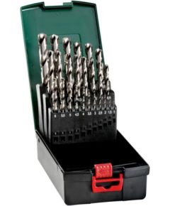 Urbju komplekts metālam Metabo HSS-G SP; 1 - 13 mm; 25 gab. Piederumi urbjiem