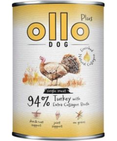 Ollo Ollo Plus Kolagen Indyk 400g puszka dla psa Suņu barība