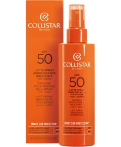 Collistar Tanning Moisturizing Milk Spray SPF50 200 ml Ķermeņa kosmētika