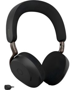 JABRA Evolve3 75, MS, Link390c, Black, WLC Chrg Austiņas