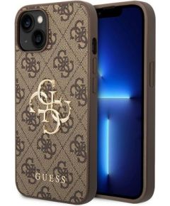 Guess 4G Big Metal Logo Back Case Защитный Чехол для Apple iPhone 15 Plus Чехлы - альтернативные
