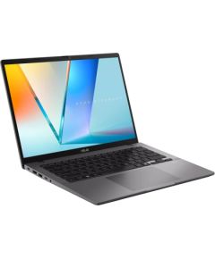 ASUS Vivobook S14 M3407GA-SF012W Ryzen AI 7 445 14.0"WUXGA 60Hz 300nits AG 16GB DDR5 SSD512 Radeon Graphics WLAN+BT Cam FHD 70WHrs Win11 Matte Gray Portatīvie datori
