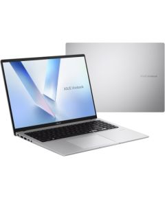 ASUS Vivobook 16 M1607GA-MB003W Ryzen AI 7 445 16.0"WUXGA IPS-level Panel 60Hz 300nits AG 16GB DDR5 SSD512 Radeon Graphics WLAN+BT Cam1080p 42WHrs Win11 Cool Silver Portatīvie datori