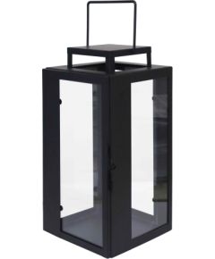 Artflow Laterna metāla Riga 20x20x25cm, melna Āra apgaismojums