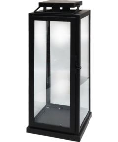 Artflow Laterna Tower 15x15x37cm, melna Āra apgaismojums