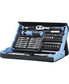 Hazet SmartCase bit set 2200SC-31, 73 pieces (black/blue, 1/4, with reversible ratchet) Jaunumi -Dārzam