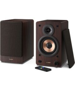 Sharp CP-SS30 Bookshelf Speakers, Brown Sharp Speakers CP-SS30(BR) Bookshelf 60 W Bluetooth Brown Wireless connection Bezvadu skaļruņi