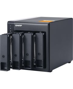 QNAP High-performance Desktop SATA 6Gbps JBOD Storage Enclosure TL-D400S Black Ārējo HDD, SSD korpui