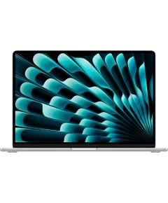 Apple MacBook Air (2025) 15” M4 10core CPU 10core GPU 16GB 256GB SSD - macOS Sequoia Silver Eng + Rus Portatīvie datori