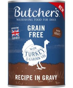 BUTCHER'S Original Recipe in gravy Turkey - Wet dog food - 400 g Suņu barība