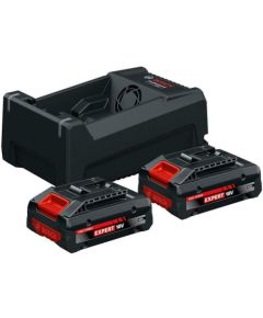 Piederumu komplekts Bosch 1600A0373J; 18 V; 2x4,0 Ah akum. Akumulatori