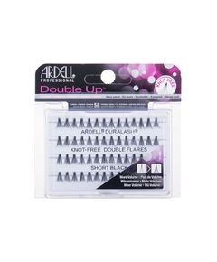 Ardell Double Up Duralash Knot-Free Double Flares ( 56 pcs ) - Tufa sticky lashes without knot Medium Black Dekoratīvā kosmētika